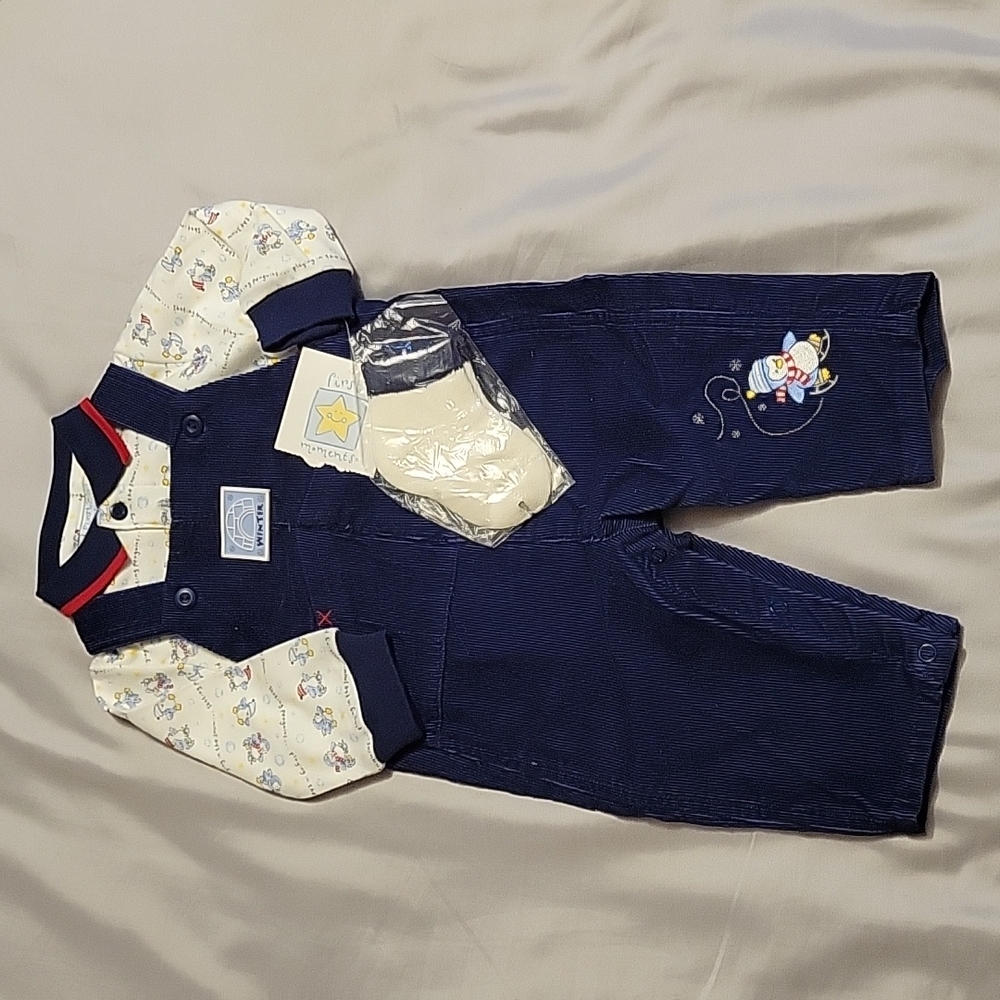 First Moments 3 piece baby set 6-9 Months NWT